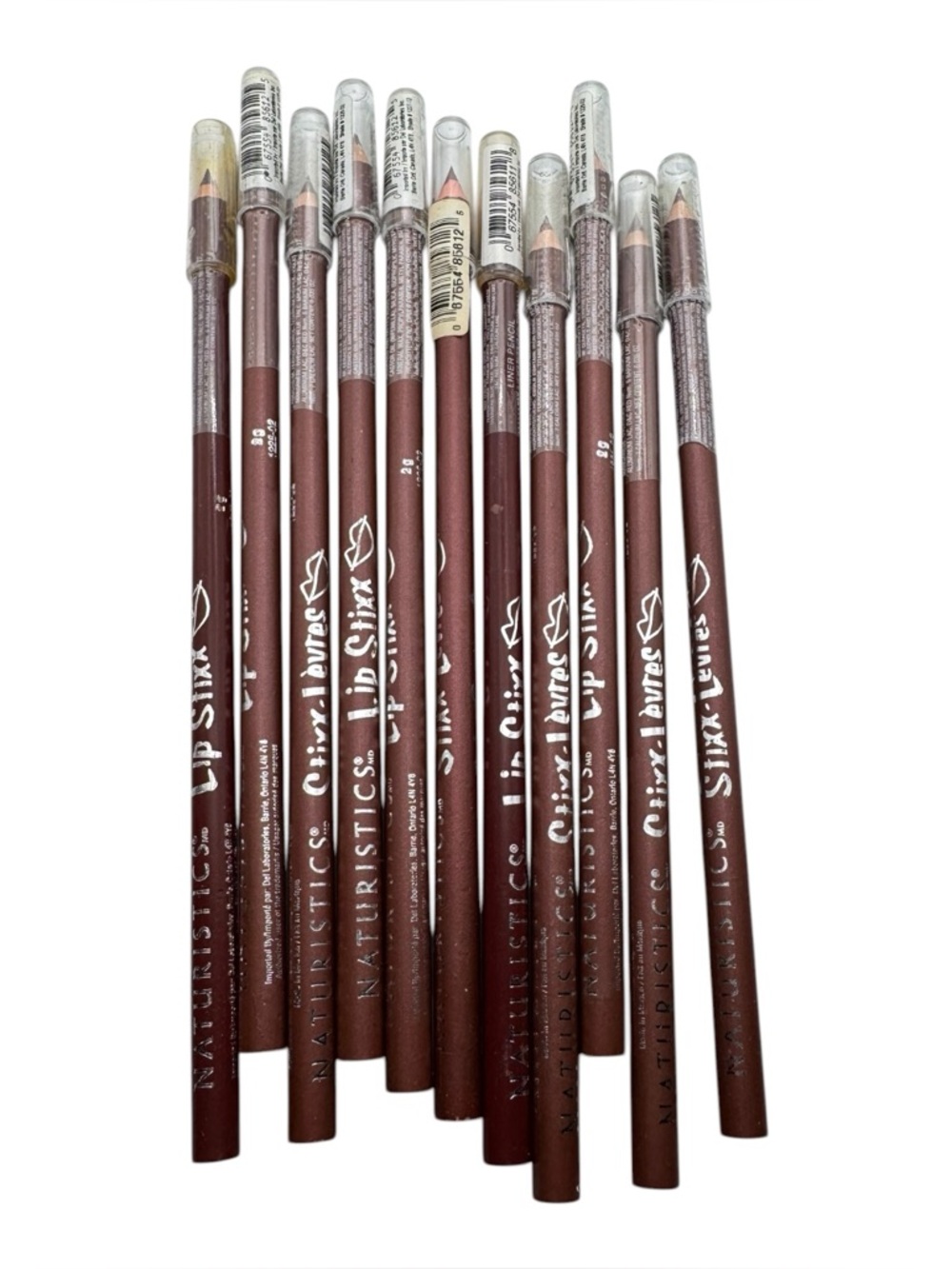 Naturistics Lip Stixx Liner Pencil Lot 11 Shades 1228-01 1228-02 Brown‎